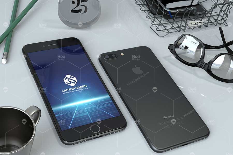 Ứng dụng thiết kế logo trên màn hình điện thoại