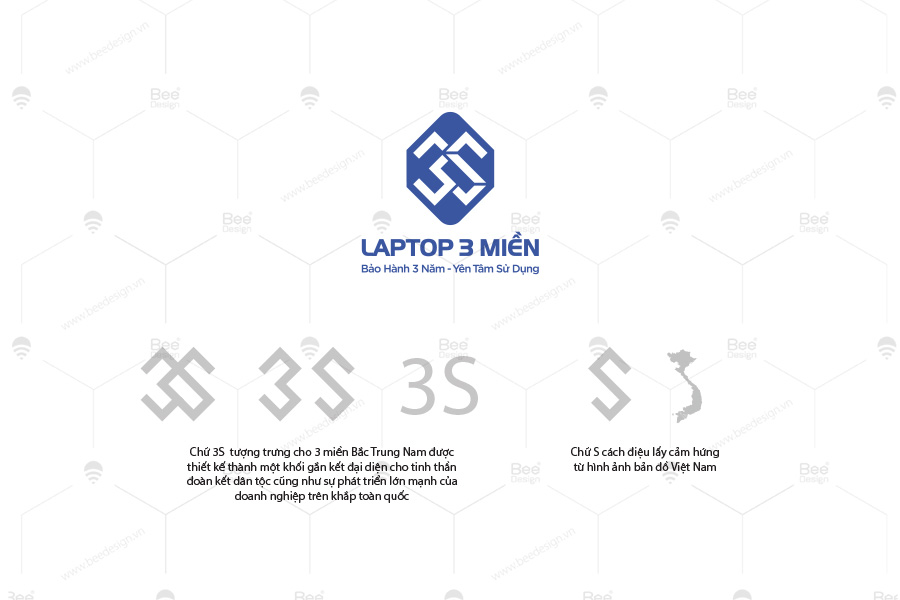 Ý tưởng thiết kế logo thương hiệu laptop 3 miền