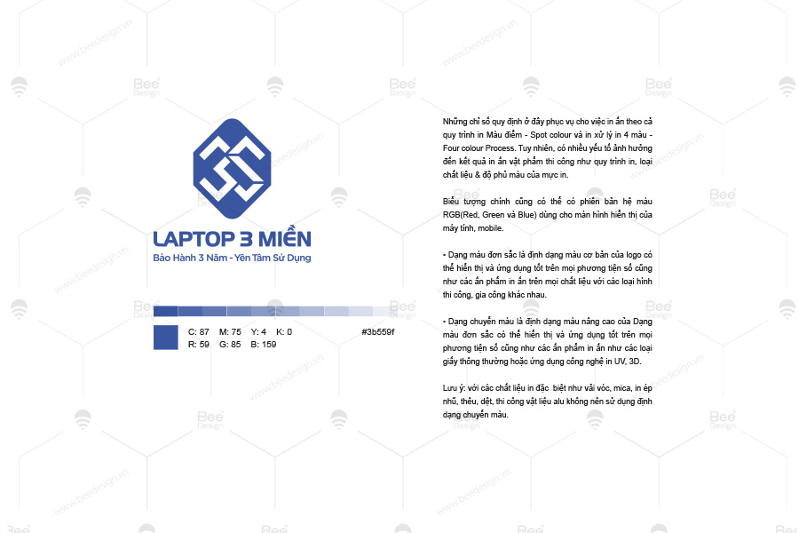 Thông số màu sắc logo thương hiệu laptop 3 miền