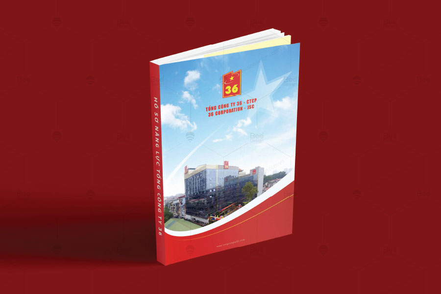 Thiết kế trang bìa Profile Tổng công ty 36