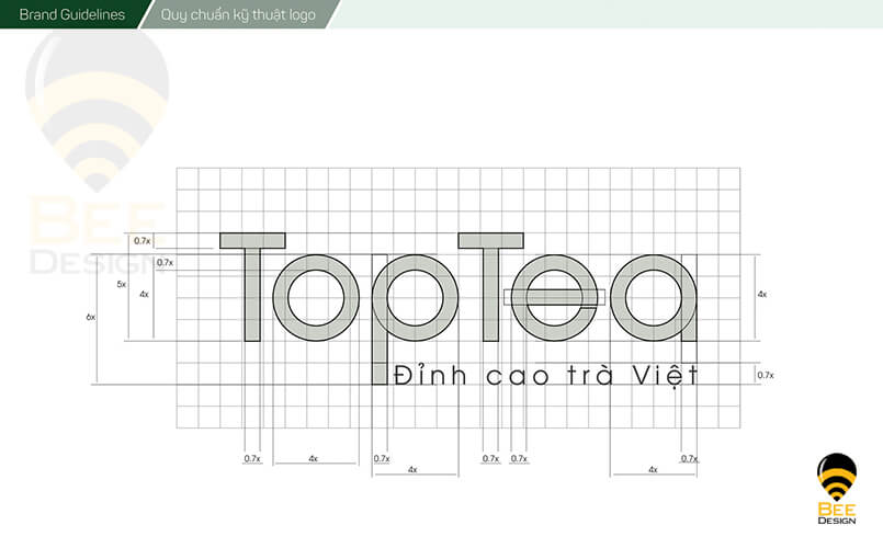 Font chữ logo trà xanh