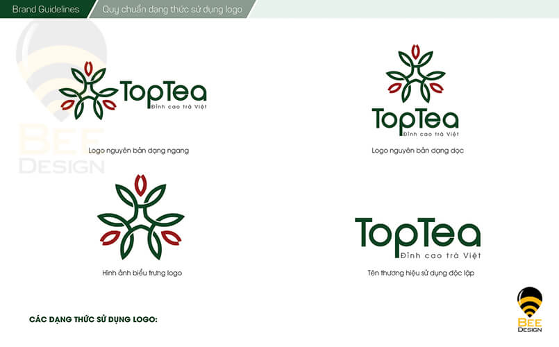 Thiết kế Logo Công ty Trà xanh TopTea