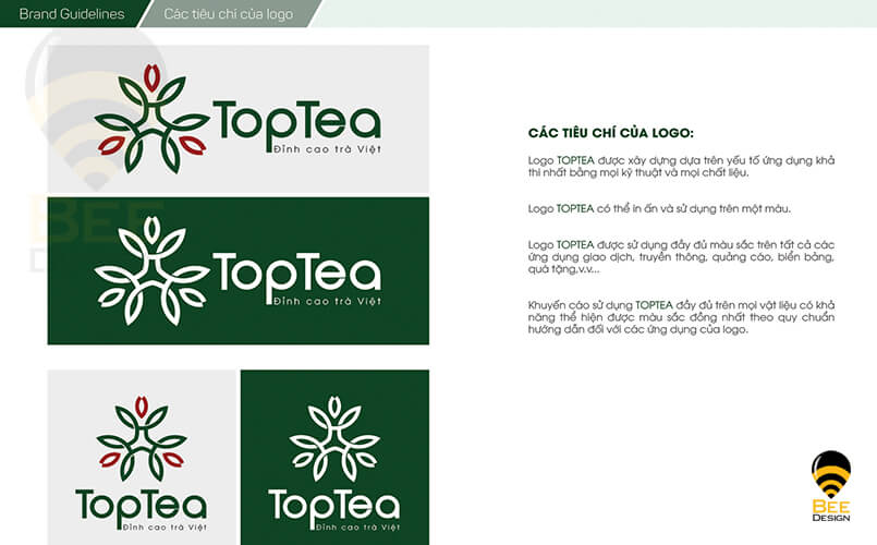Thiết kế Logo Công ty Trà xanh TopTea