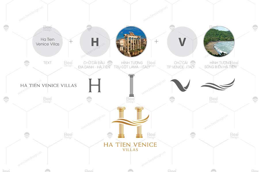 Thiết kế Logo dự án bất động sản Hà Tiên VENICE - Bee Design