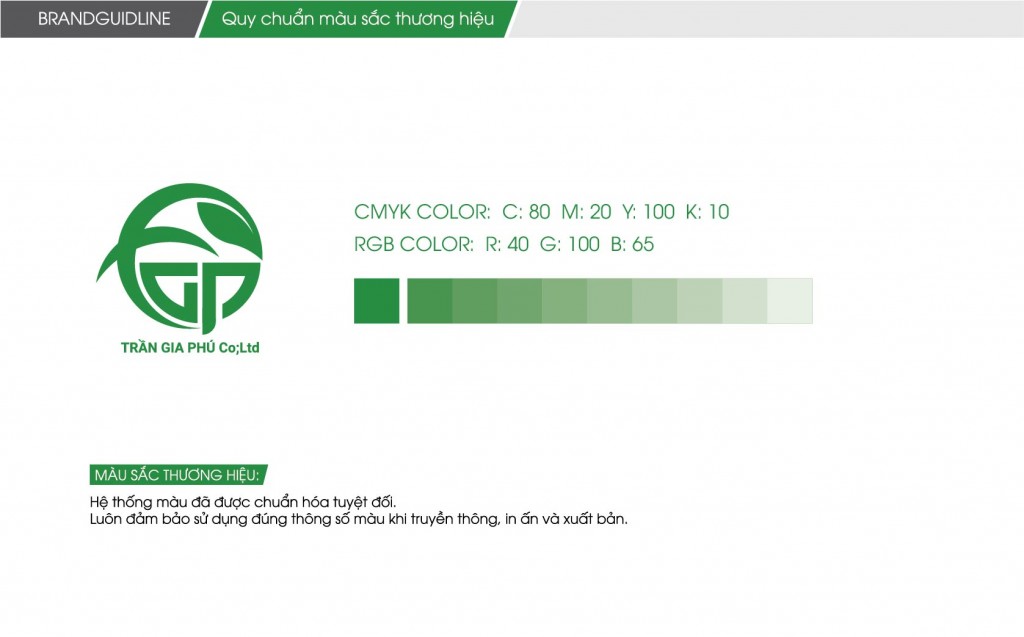Thiết kế Logo thực phẩm Công ty Trần Gia Phú