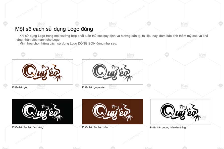 Thiết kế logo thể hiện đúng quy cách