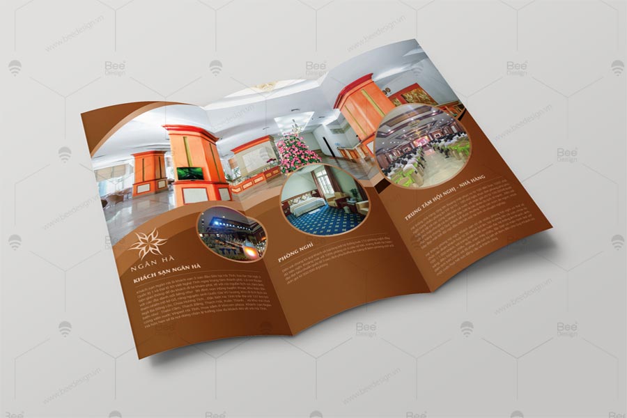 Mẫu thiết kế brochure khách sạn Ngân Hà