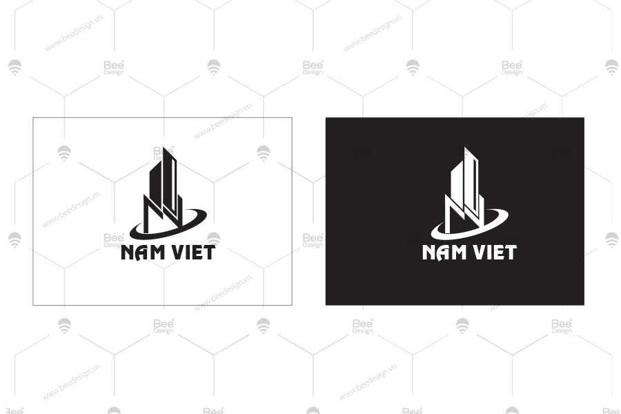 Thiết kế Logo bất động sản Nam Việt % - Bee Design