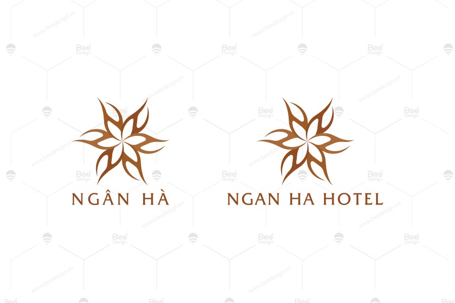 Thiết kế logo khách sạn Ngân Hà - Bee Design Bee Design