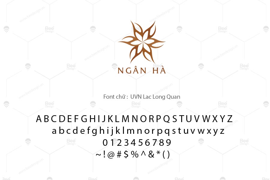 Font chữ trong thiết kế Logo khách sạn Ngân Hà