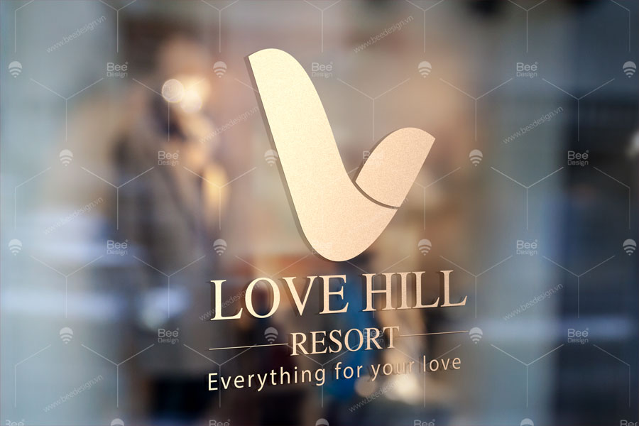 Mẫu thiết kế logo resort Love Hill