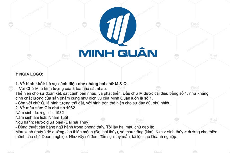 Ý nghĩa Logo công ty bất động sản Minh Quân