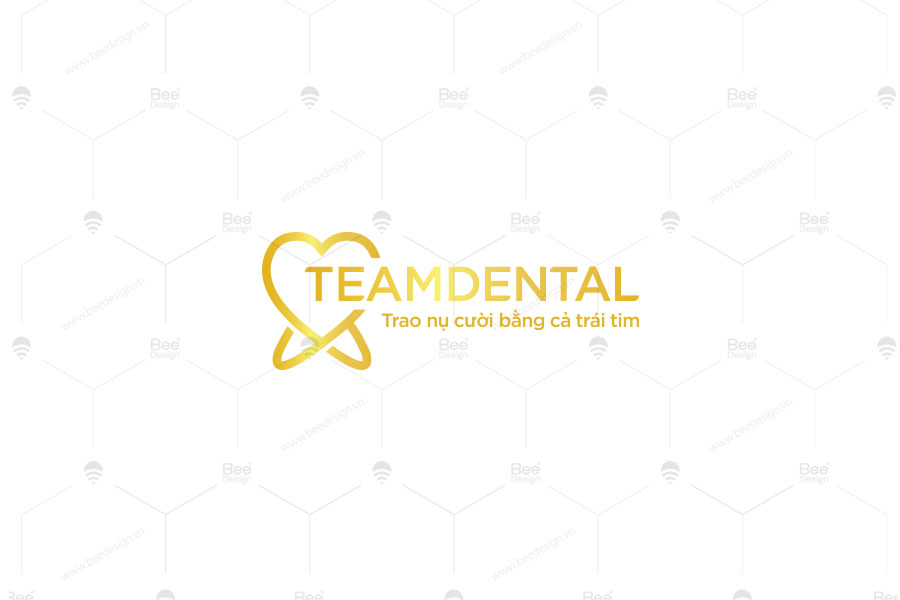 Thiết kế logo nha khoa Teamdental - Bee Design %