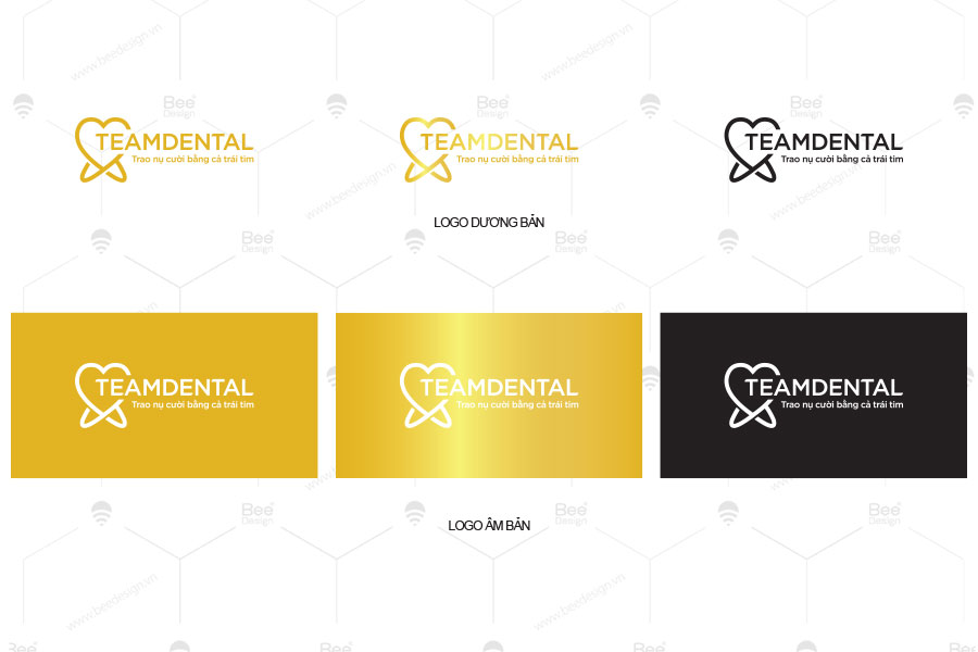 Thiết kế logo nha khoa Teamdental - Bee Design %