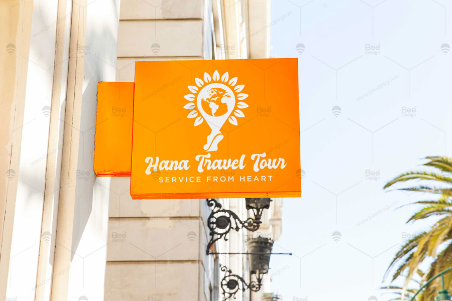 Thiết kế logo công ty du lịch Hana Travel