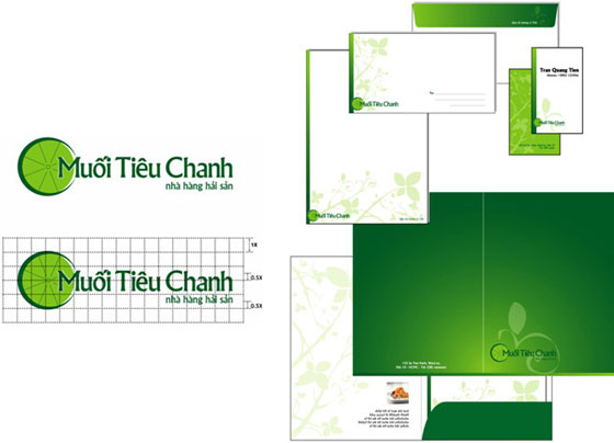 Logo nhà hàng muối tiêu chanh