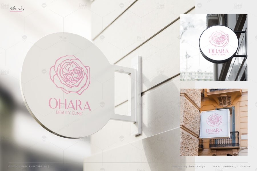 Thiết kế Logo thương hiệu thẩm mỹ viện Ohara Beauty Clinic