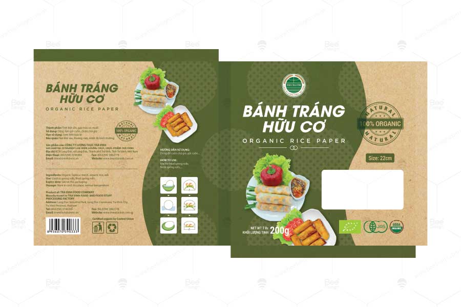 Mẫu thiết kế bao bì dàn trải