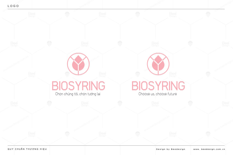 Thiết kế Logo nhận diện thương hiệu mỹ phẩm Biosyring - Bee Design