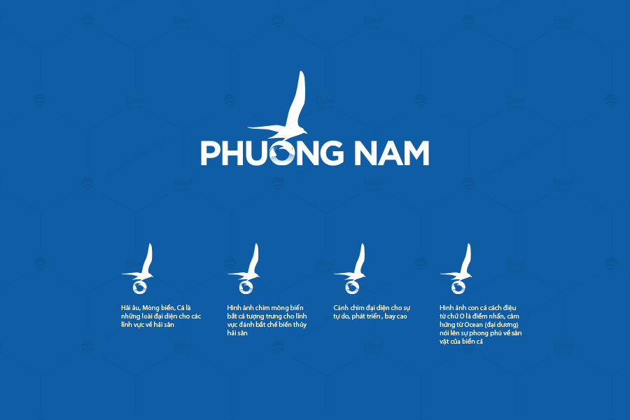 Thiết kế logo Thủy sản Phương Nam