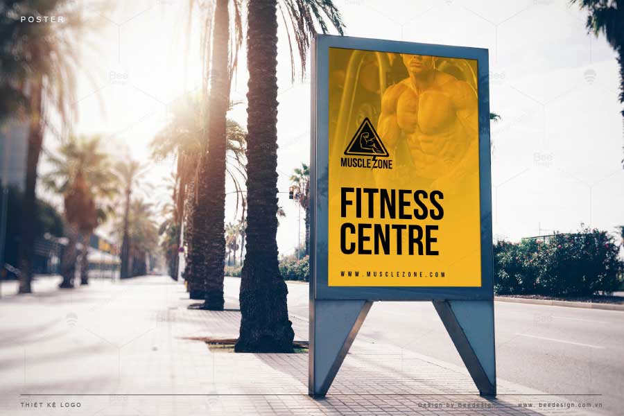 Thiết kế poster Muscle ZONE