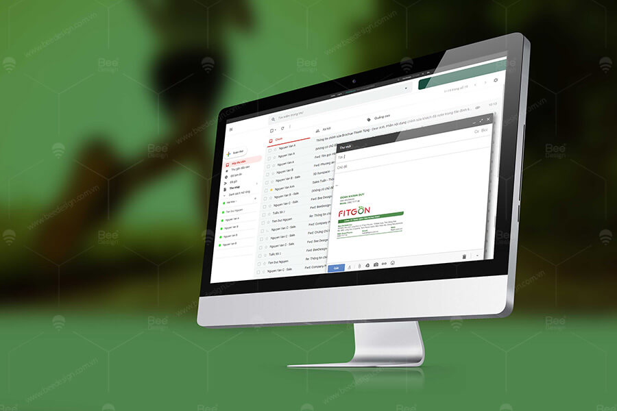 Thiết kế chữ ký email thương hiệu thời trang Fitgon