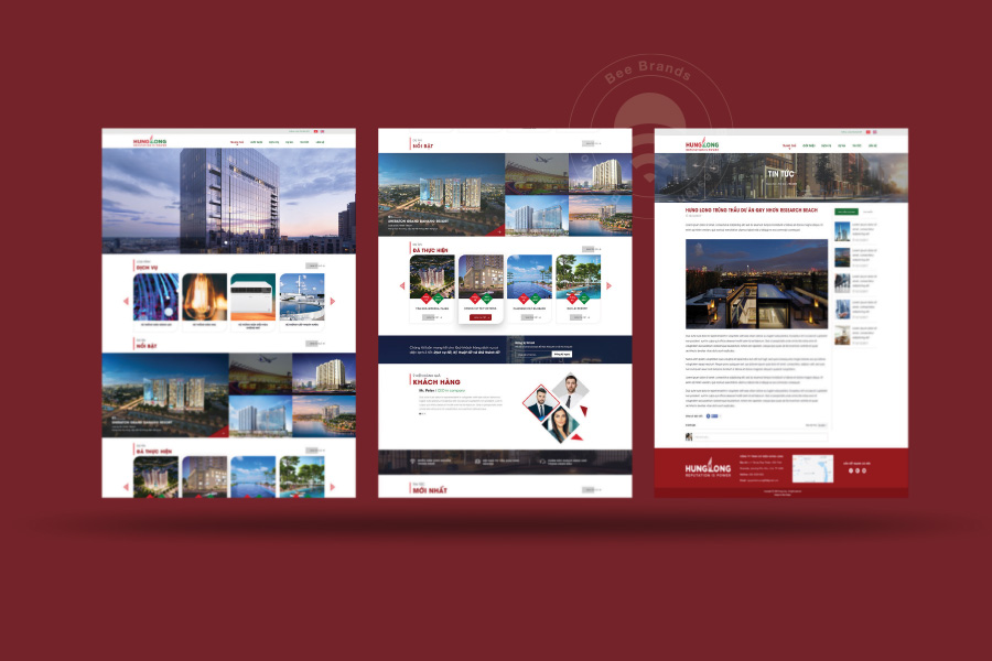 Thiết kế website cơ hiện Hưng Long