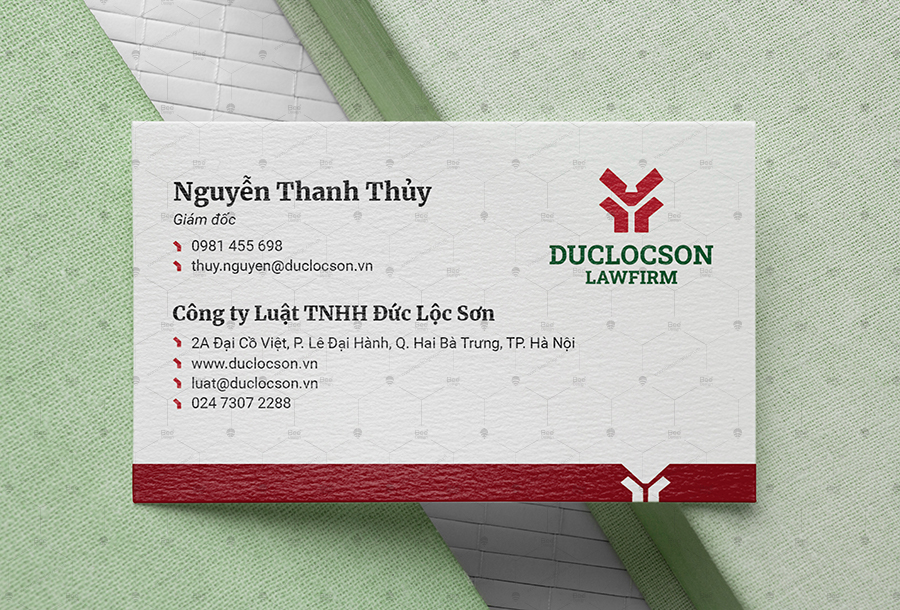 Thiết kế logo công ty luật Đức Lộc Sơn Lawfirm