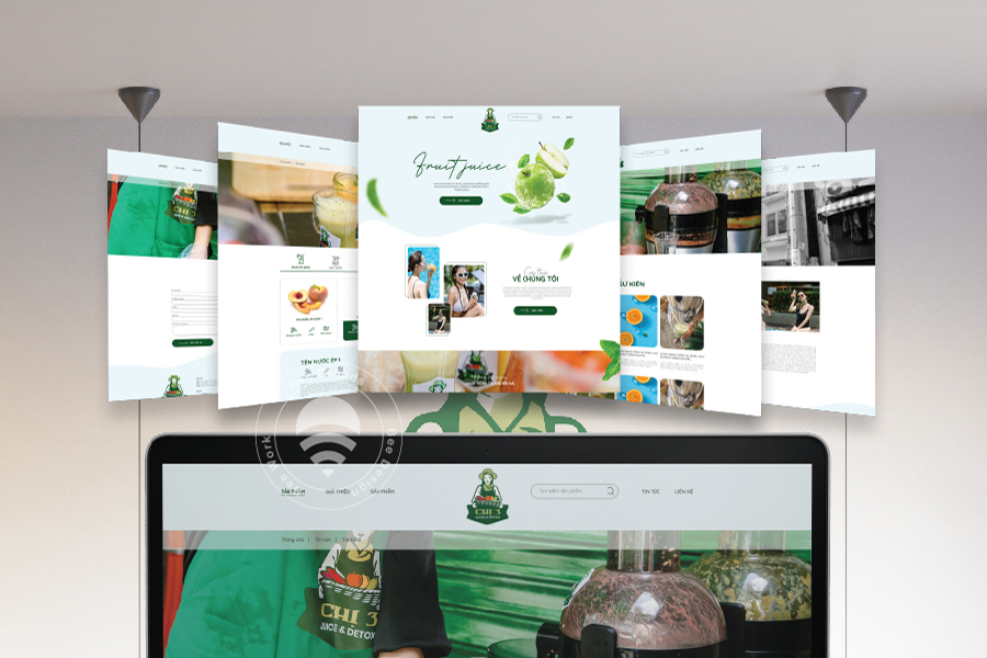 Thiết kế website shop nước trái cây