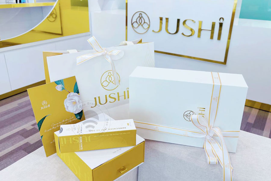 Thiết kế bộ sản phẩm mỹ phẩm Jushi
