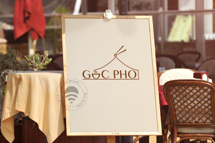 Thiết kế Logo nhà hàng phở Góc Phố