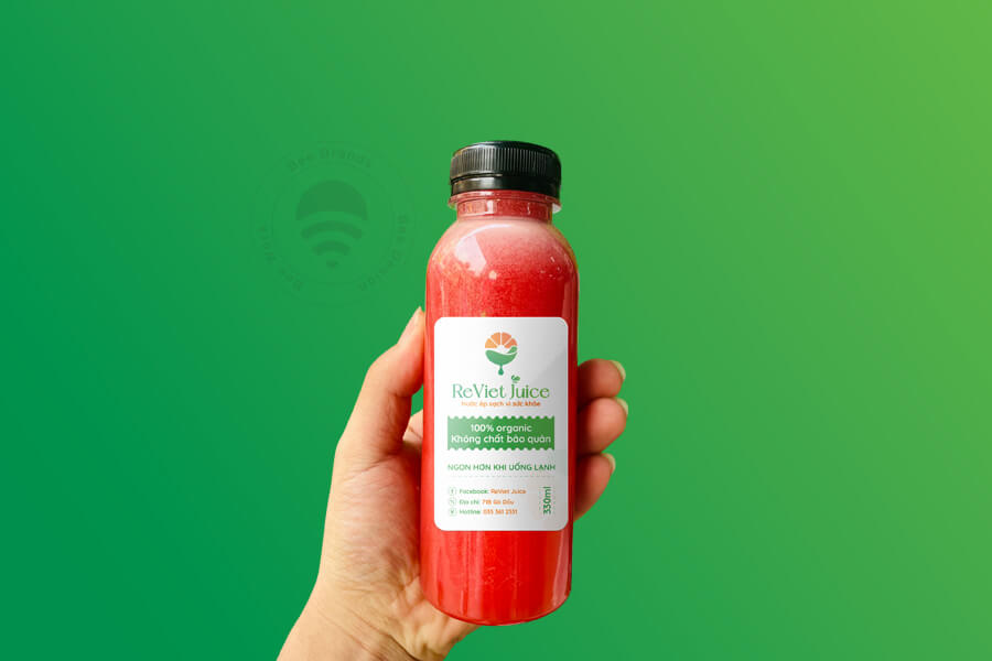 Thiết kế thương hiệu nước ép - Reviet Juice