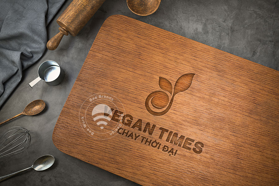 Thiết kế logo nhà hàng chay Vegantimes