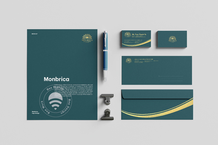 Thiết kế Logo Resort Lạc Thủy Hòa Bình Monbrica