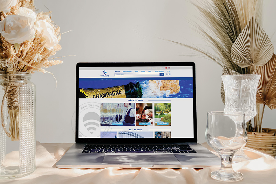 Thiết kế website rượu Vinmarine