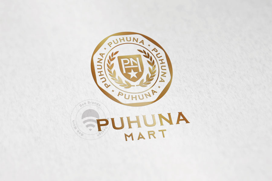 Thiết kế Logo siêu thị Puhuna Mart