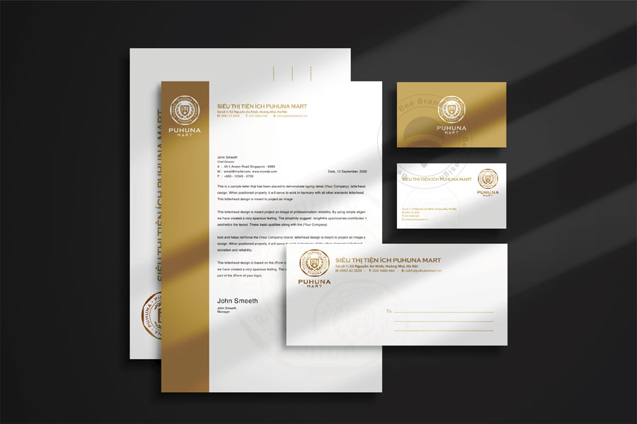 Thiết kế Logo siêu thị Puhuna Mart