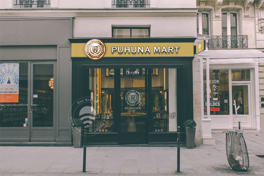 Thiết kế Logo siêu thị Puhuna Mart