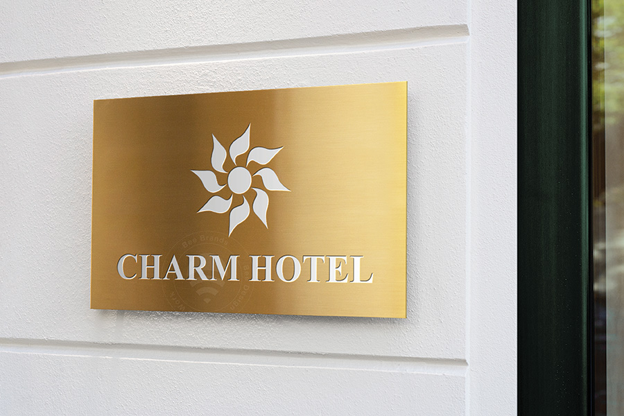 Thiết kế Logo khách sạn Charm Hotel - Bee Design