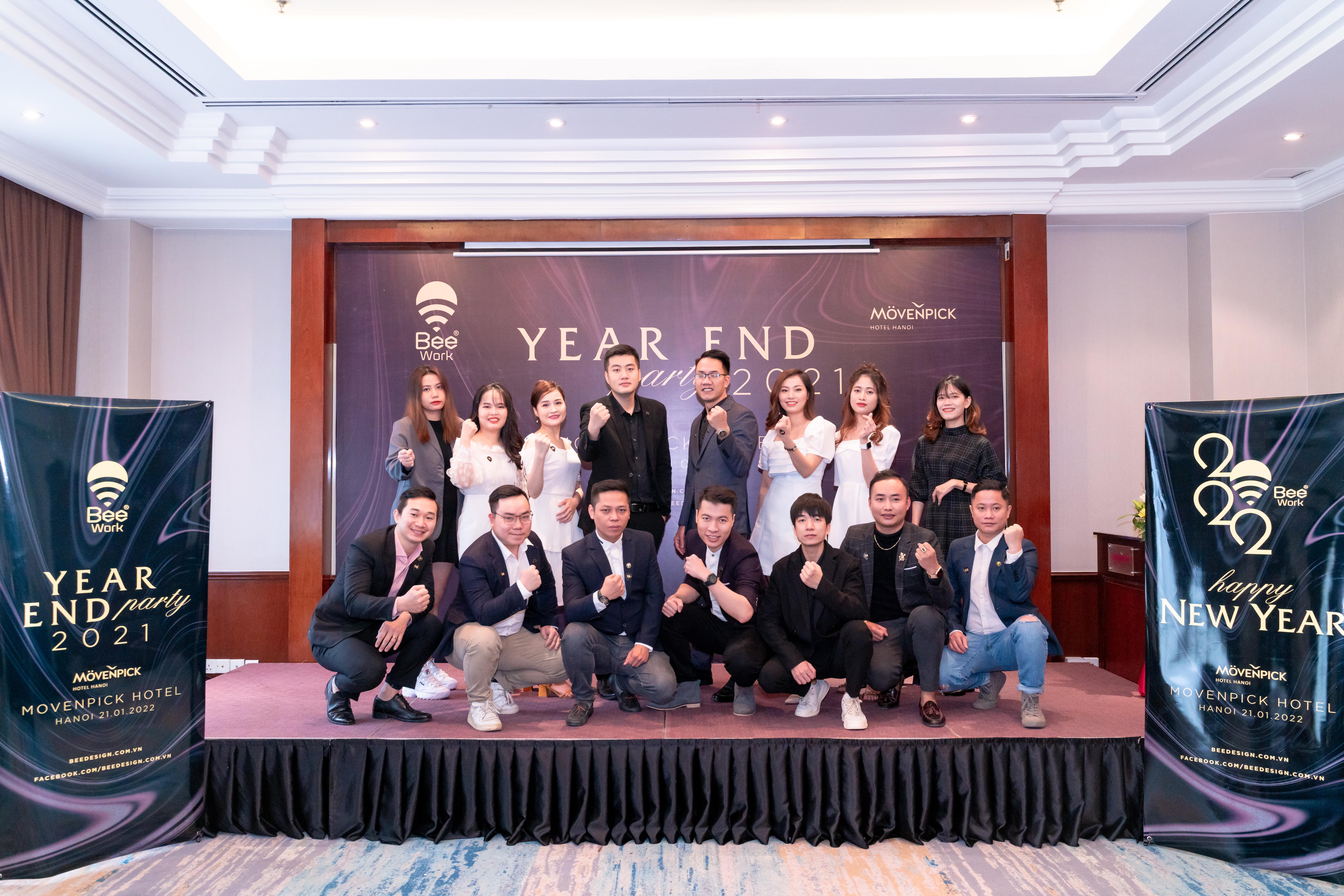 [BEE WORK] - TƯNG BỪNG TỔ CHỨC YEAR AND PARTY 2021 TẠI MOVENPICK HOTEL