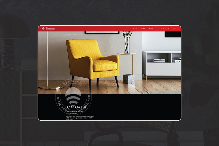 Thiết kế website kiến trúc nội thất