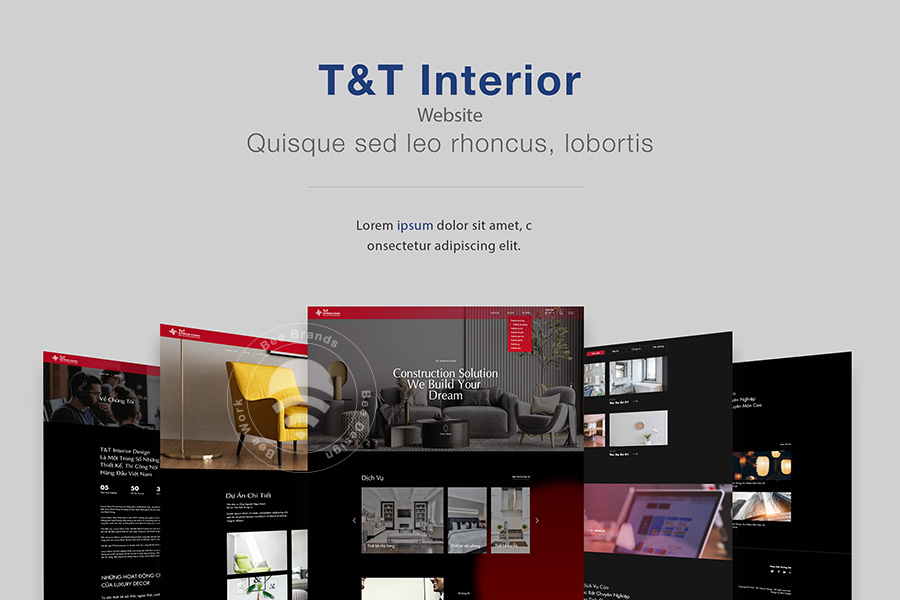 Thiết kế website nội thất Interior Design