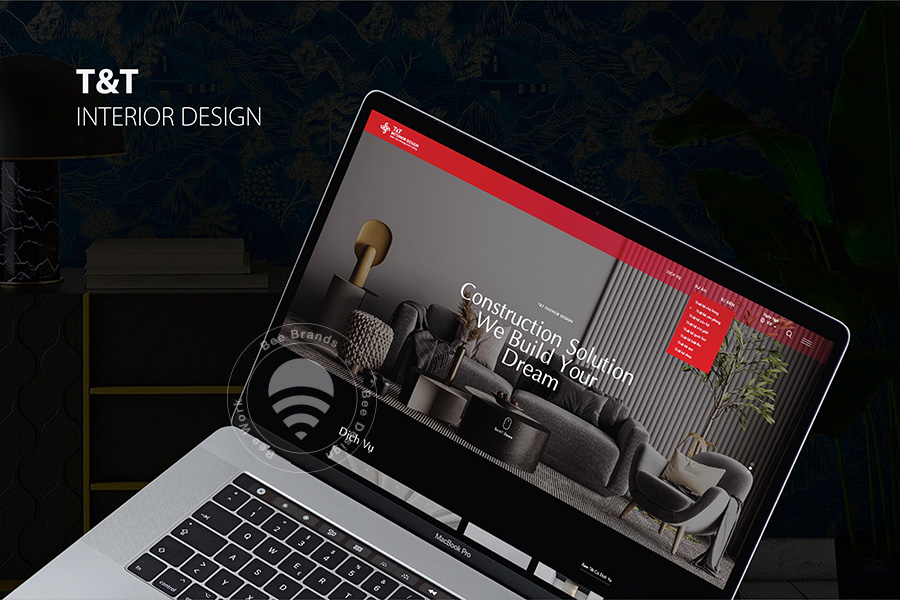 Thiết kế website nội thất Interior Design