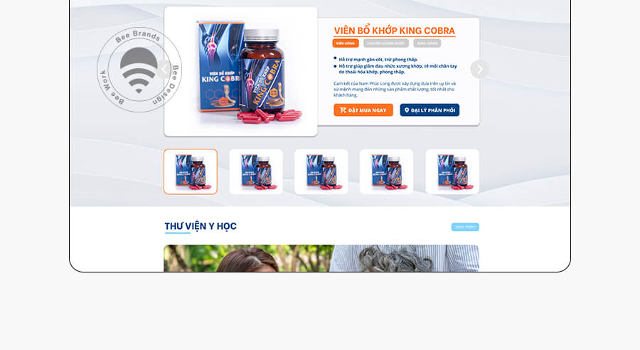 Thiết kế website dược Nam Phúc Long