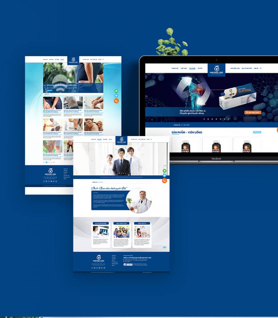 Thiết kế website dược Nam Phúc Long